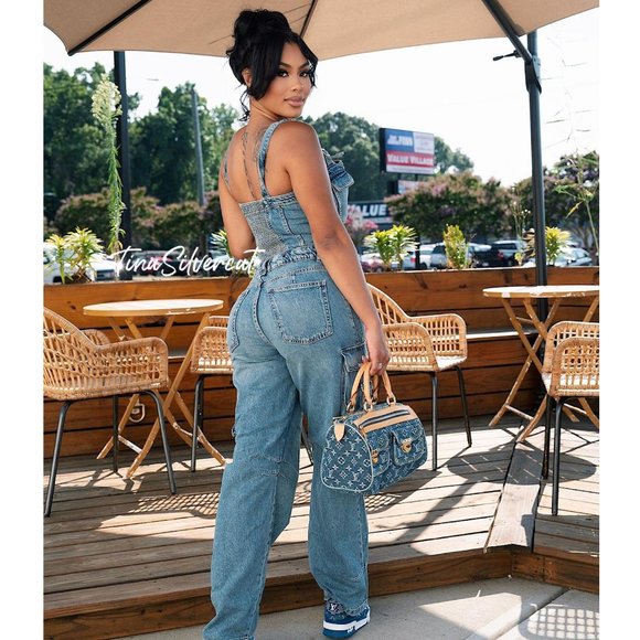 BLOGGER'S FAVE! Zara Cargo Jumpsuit NWT - Picture 4 of 11